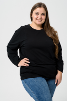 14403 футболка с дл.рукавом унисекс Черный