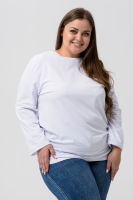 14403 футболка с дл.рукавом унисекс Белый