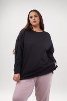 14403 футболка с дл.рукавом унисекс Черный