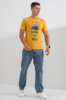 8567 футболка унисекс Желтый+Миньон