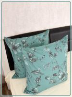 Наволочки на молнии Ив. бязь Грация вид 3/8 изумрудный 2 шт.