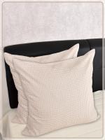 Наволочки на молнии Ив. бязь Клеточка вид 1/1 бежевая 2 шт.