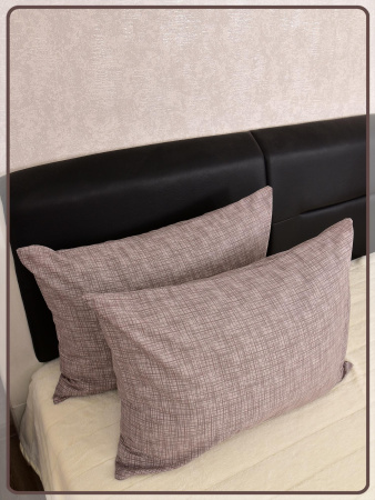 Наволочки Ивановская бязь Контур вид 1/1 бежевый 2 шт.