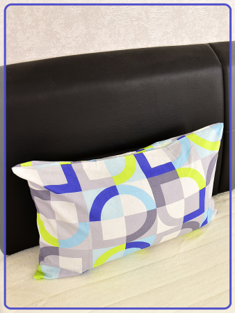 Наволочка Ивановская бязь Диалог вид 9/14 бирюзовый 1 шт.