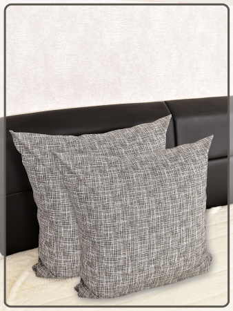 Наволочки Ивановская бязь Контур вид 8/2 темно-серый 2 шт.