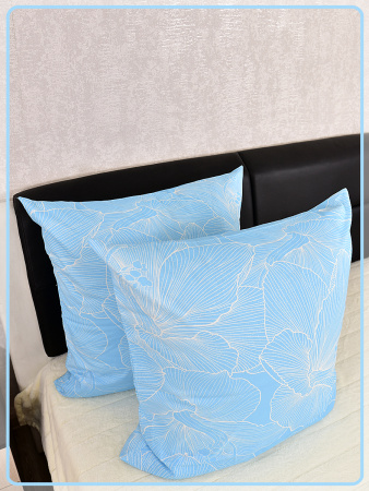 Наволочки Ивановская бязь Вернисаж вид 4 голубой