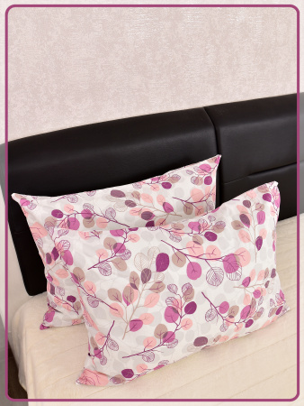 Наволочки Ивановская бязь Эвкалипт вид 9/2 розовый 2 шт.