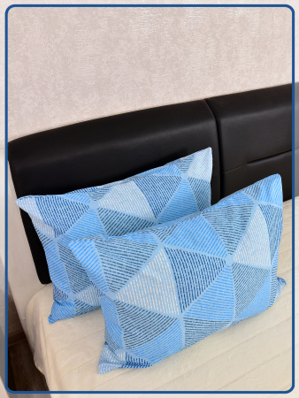 Наволочки Ивановская бязь Галактика вид 2 синий 2 шт.