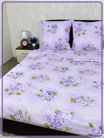 Постельное белье Шуйская бязь Роза сиреневая 6744-3