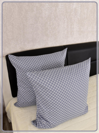 Наволочки Ивановская бязь Вестерн вид 8 серый 2 шт.