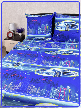 Детское постельное белье бязь Неоновый драйв