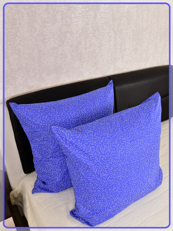 Наволочки Ивановская бязь Конфетти вид 2/9 сине-сиреневый 2 шт.