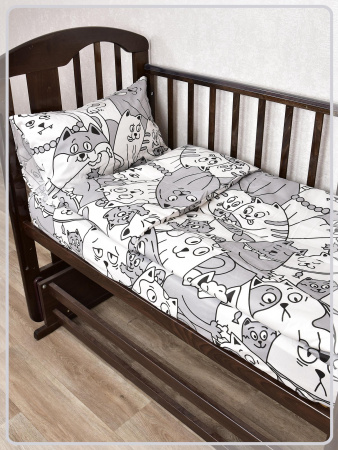 Детское постельное белье бязь Котовасия
