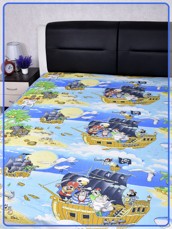 Детская простыня Ивановская бязь Остров сокровищ