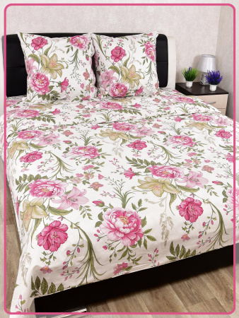 Постельное белье Шуйская бязь Лилия пион 21859-1