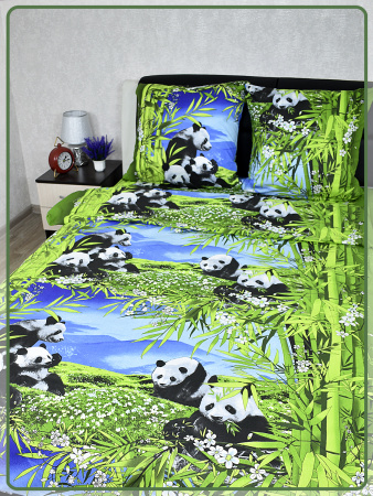 Детское постельное белье бязь Дружные панды