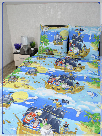 Детское постельное белье бязь Остров сокровищ
