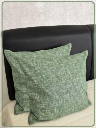 Наволочки Ивановская бязь Контур вид 3 зеленый 2 шт.