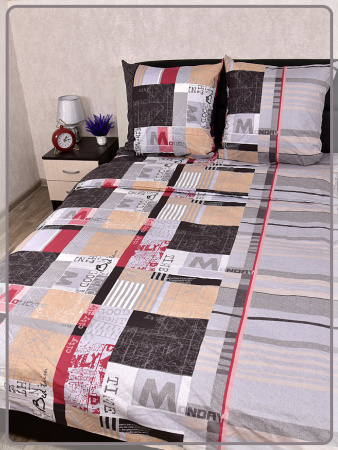 Постельное белье Шуйская бязь Гуднайт 20605-1 коричневый