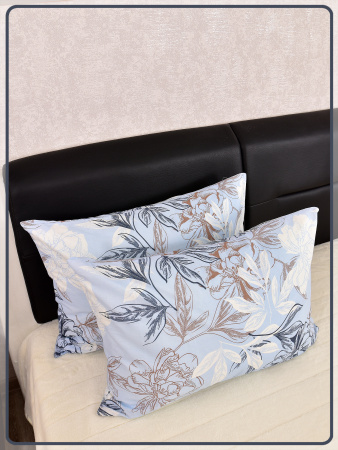 Наволочки Ивановская бязь Симфония вид 4 голубой 2 шт.