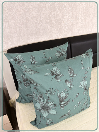 Наволочки Ивановская бязь Грация вид 3/8 изумрудный