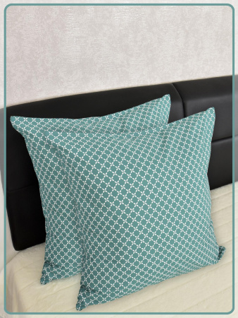 Наволочки Ивановская бязь Вестерн вид 4/6 морская волна 2 шт.