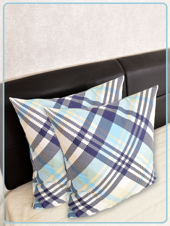 Наволочки Ивановская бязь Лондон 4 бирюза 2 шт.