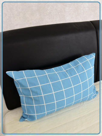 Наволочка Ивановская бязь Таттерсол вид 4/6 морская волна 1 шт.