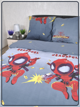Детское постельное белье поплин Deadpool