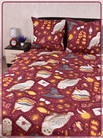 Детское постельное белье бязь Магия вид 7/2 бордо