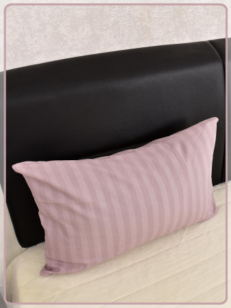 Наволочка Ивановская бязь Страйп вид 7/5 пудровый 1 шт.