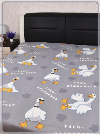 Детская простыня Ивановская бязь Га-Га-Гусь 2505 вид 1