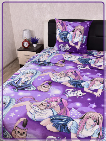 Детское постельное белье бязь Аниме