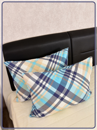 Наволочки Ивановская бязь Лондон 4 бирюза 2 шт.