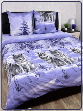 Постельное белье Шуйская бязь Волк 22087-1