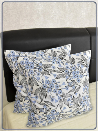 Наволочки Ивановская бязь Лазурь вид 9/1 бз голубой 2 шт.