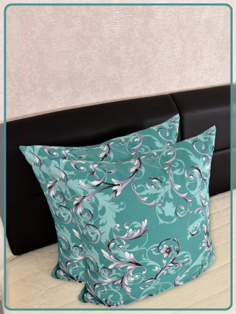 Наволочки Ивановская бязь Валенсия вид 3/10 бирюзово-зеленый 2 шт.