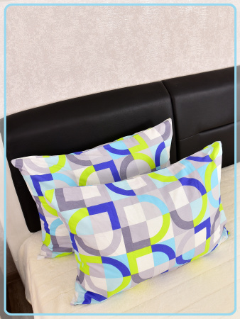 Наволочки Ивановская бязь Диалог вид 9/14 бз бирюзовый 2 шт.